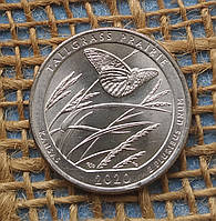 1/4 долара (квотер) 2020 року. (Р). "Національний заказник Таллграсс Прері".  США