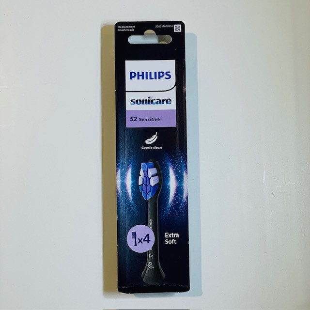 Насадки для зубної щітки Philips Sonicare S2 Sensitive Black HX6054/88 (4 шт.), фото 1