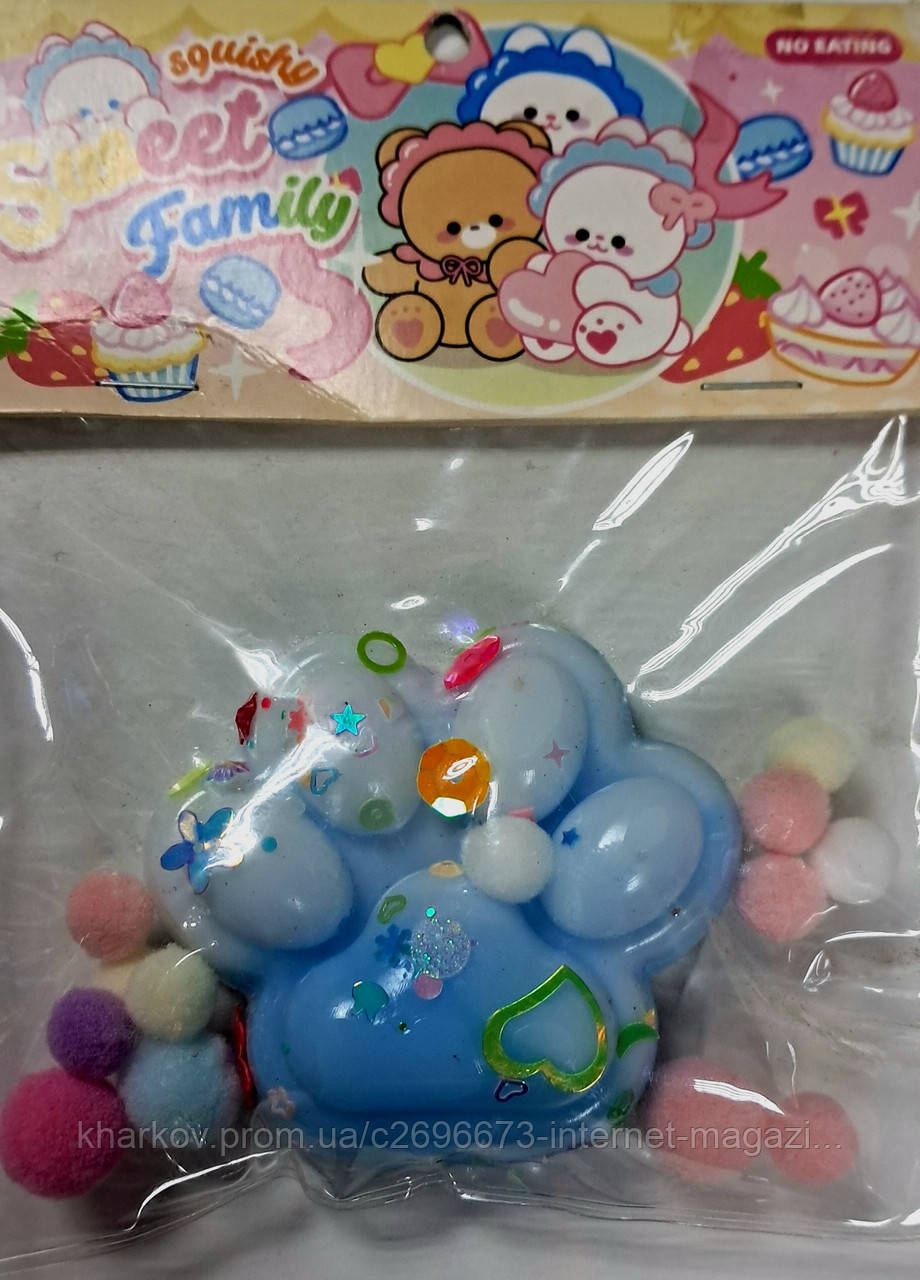 Таба Лапка Котика Squishy Сквіш антистрес веселкова TG115460-4