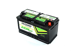 Акумулятор 92Ah 12V DECARO AGM Start-Stop 353×175×190 R EN850 6СТ-92 (0) AGM