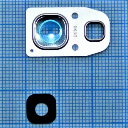 Скло камери для Samsung A320/A3 2017/ A520/A5 2017 /A720/A7 2017 з рамкою Pink, фото 1