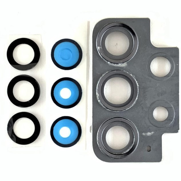 Скло камери для Samsung A52/A525 з рамою Black, фото 1