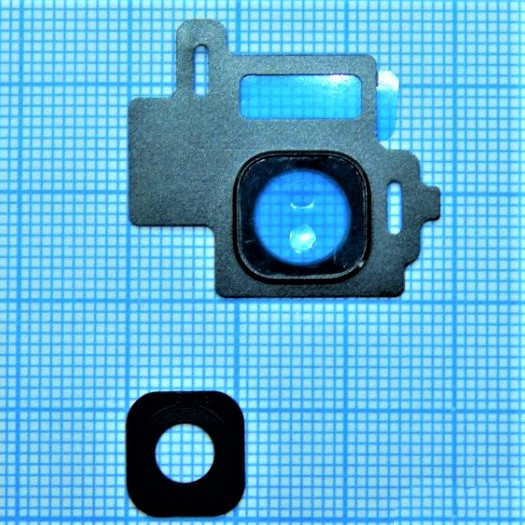 Скло камери для Samsung S8/G950 з рамкою Black, фото 1