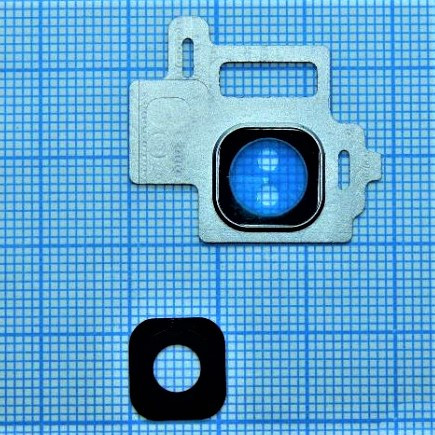 Скло камери для Samsung S8/G950 з рамкою Grey, фото 1