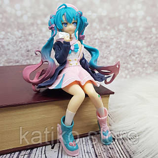 Фигурка Мику аниме, коллекционная статуэтка 14 см, Hatsune Miku, декоративная фигура