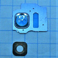 Скло камери для Samsung S8 Plus/G955 з рамкою Blue