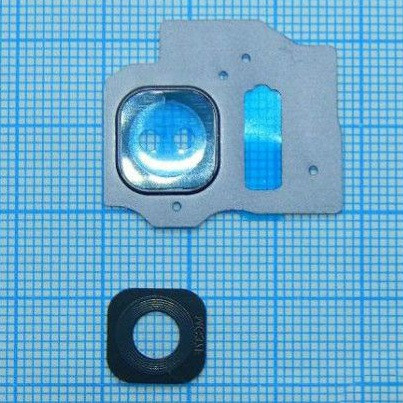 Скло камери для Samsung S8 Plus/G955 з рамкою Grey, фото 1