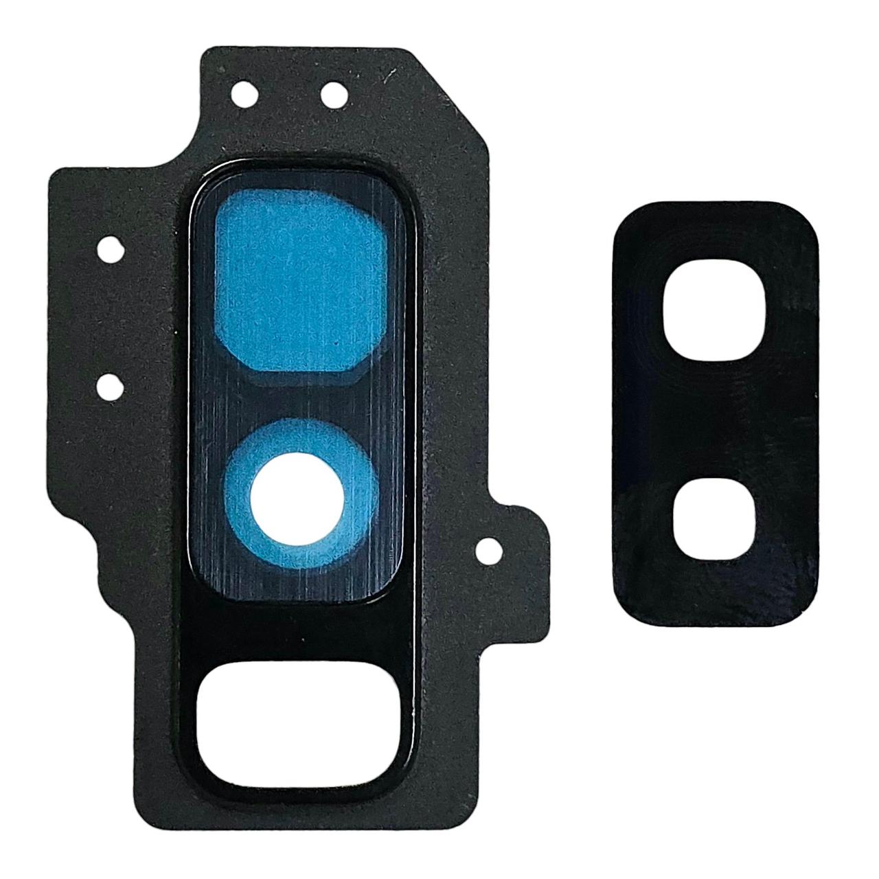 Скло камери для Samsung S9 Plus/G965 з рамкою Black, фото 1