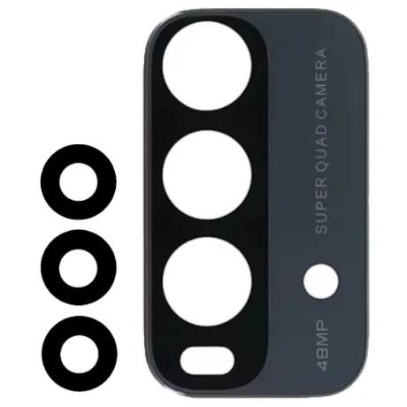 Скло камери Xiaomi Redmi 9T (комплект) Black, фото 1