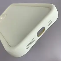 Чохол для iPhone 12 молочний чохол із зимовим з новорічним принтом із ялинкою із серцями на телефон айфон 12 w02l, фото 4