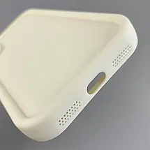 Чохол для iPhone X / Xs молочний чохол із зимовим з новорічним принтом із ялинкою із серцями на телефон айфон х / хс w02l, фото 4