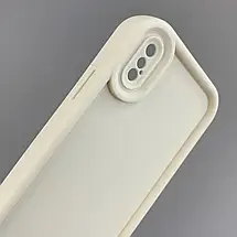 Чохол для iPhone X / Xs молочний чохол із зимовим з новорічним принтом із ялинкою із серцями на телефон айфон х / хс w02l, фото 3