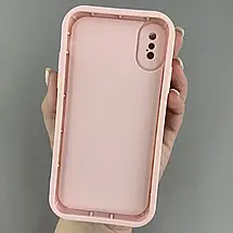 Чохол для iPhone X / Xs рожевий чохол із принтом із тюльпанами на телефон айфон х / хс r02h, фото 2