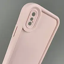 Чохол для iPhone X / Xs рожевий чохол із принтом із тюльпанами на телефон айфон х / хс r02h, фото 3