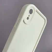 Чохол для iPhone Xr молочний чохол із зимовим з новорічним принтом із ялинкою із серцями на телефон айфон хр w02l, фото 3