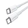 Кабель зарядний Ugreen Type-C 100W для швидкого заряджання 2 м White (US557), фото 2