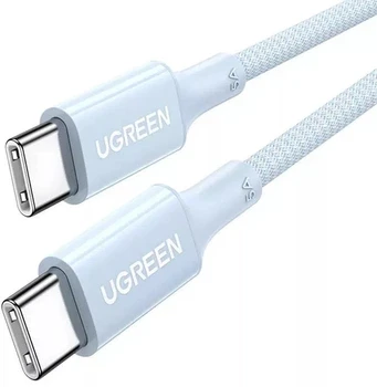 Кабель зарядний Ugreen Type-C 100W для швидкого заряджання 1 м Blue (US557), фото 1