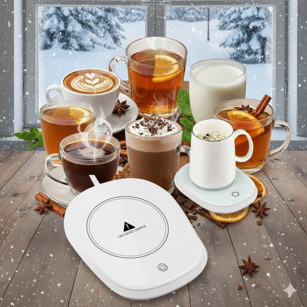 Електропідставка для підігрівання чашки, напоїв 220W HEATING CUP М308 з функцією підтримки температури, фото 1