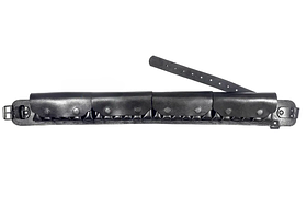 Патронташ на пояс закритий економ на 24 патрони 12 калібру (шкіра, чорний)