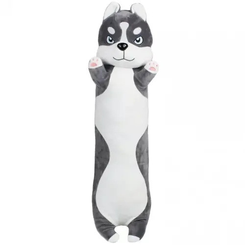 М'яка іграшка Подушка обіймашка Хаскі 70 см ТМ Копиця (21501-3), фото 1