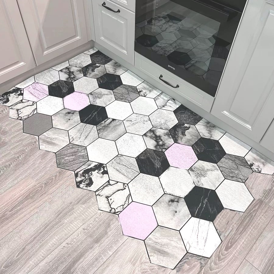 Килим на підлогу безворсовий 120*160 Килимок на кухню Легко миється на гумовій основі К8, фото 1