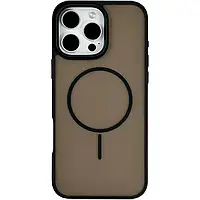 Чохол Color Frame матовий напівпрозорий з Magsafe для iPhone 16 PRO MAX Black