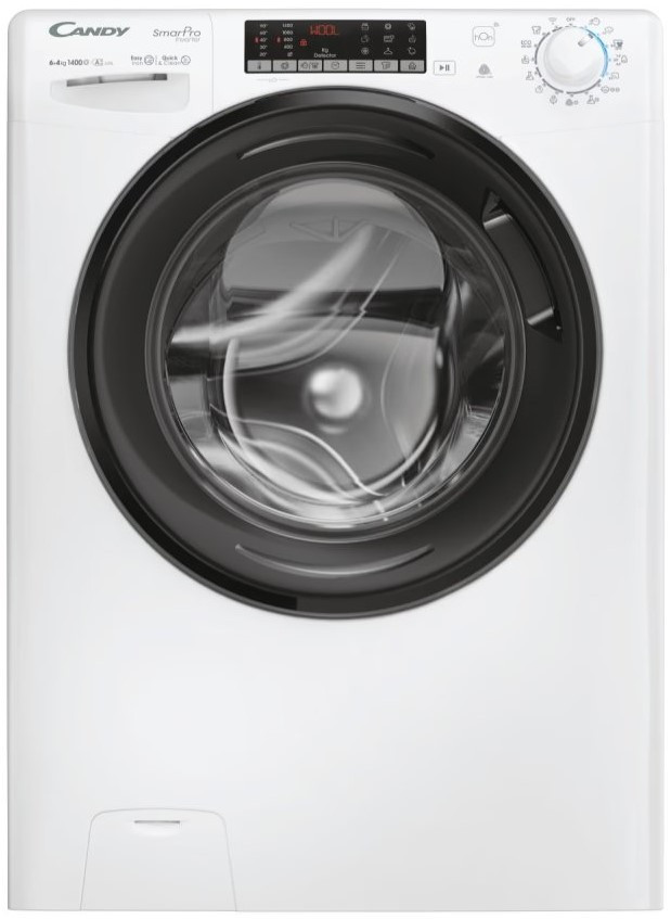Прально-сушильна машина Candy CSOW44644TWMB6-S — фронтальне завантаження, 6/4 кг, 1400 об/хв