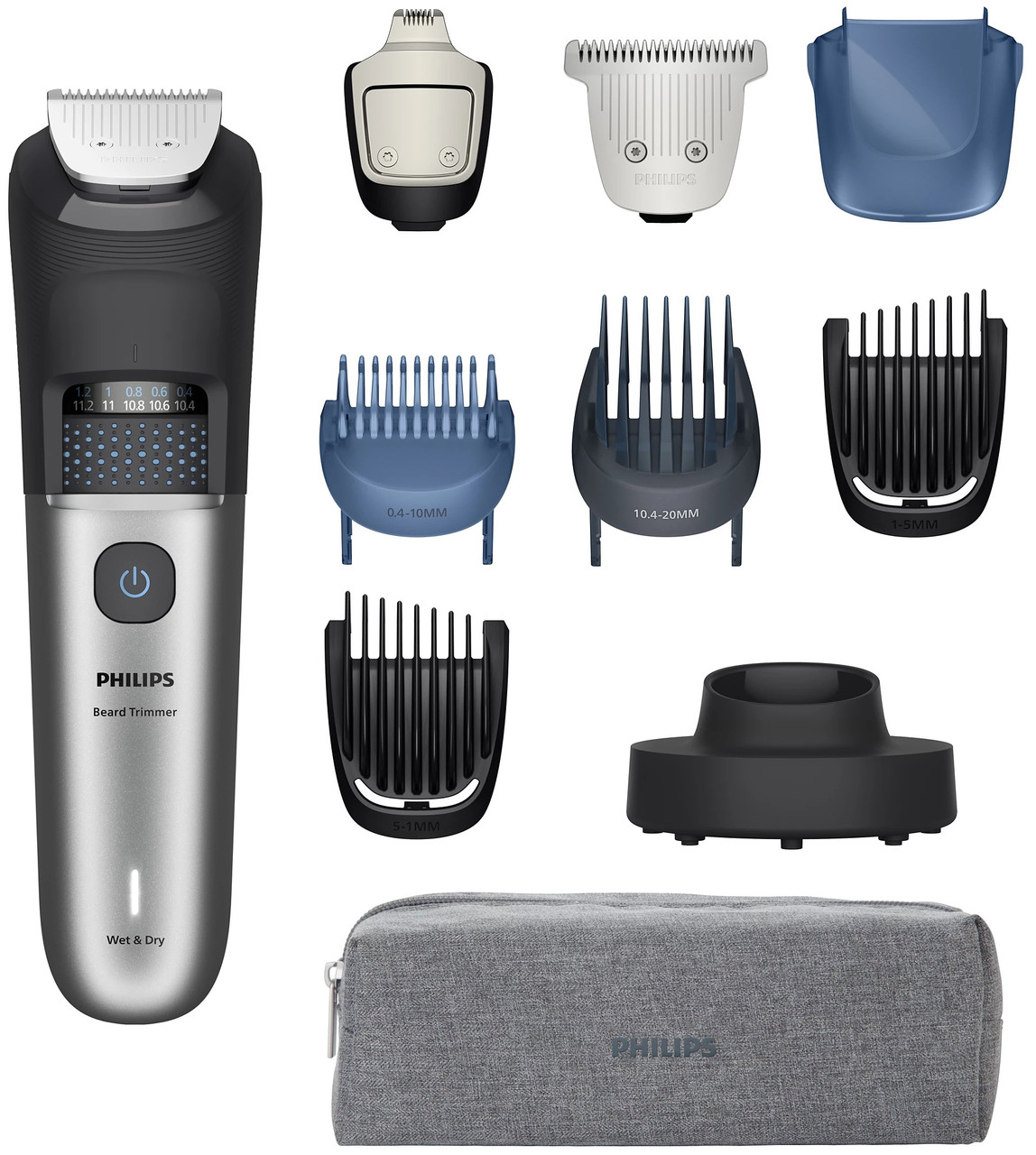 Тример Philips Series 7000 BT7670/15 — акумуляторний, чорно-сріблястий