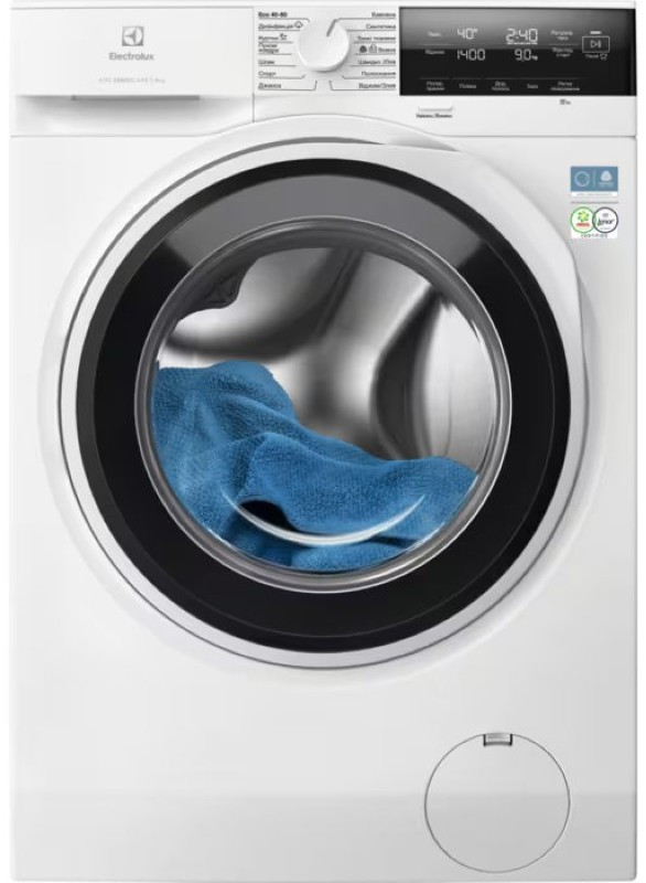Пральна машина Electrolux EW6F3494U — 9 кг, 1400 об/хв, 66 см, інверторна, біла