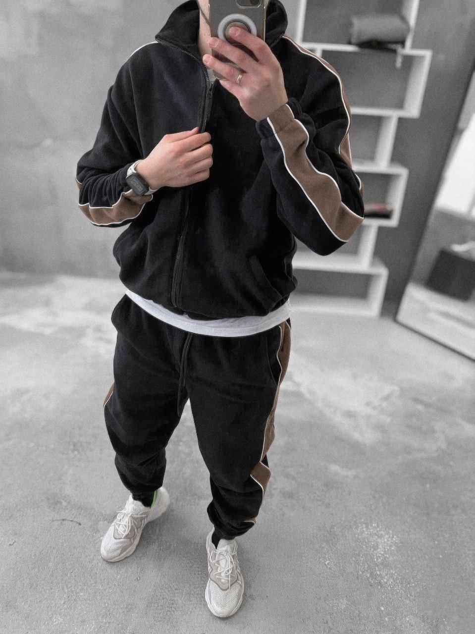 Костюм чоловічий теплий флісовий зі світловідбивним кантом3504, фото 1