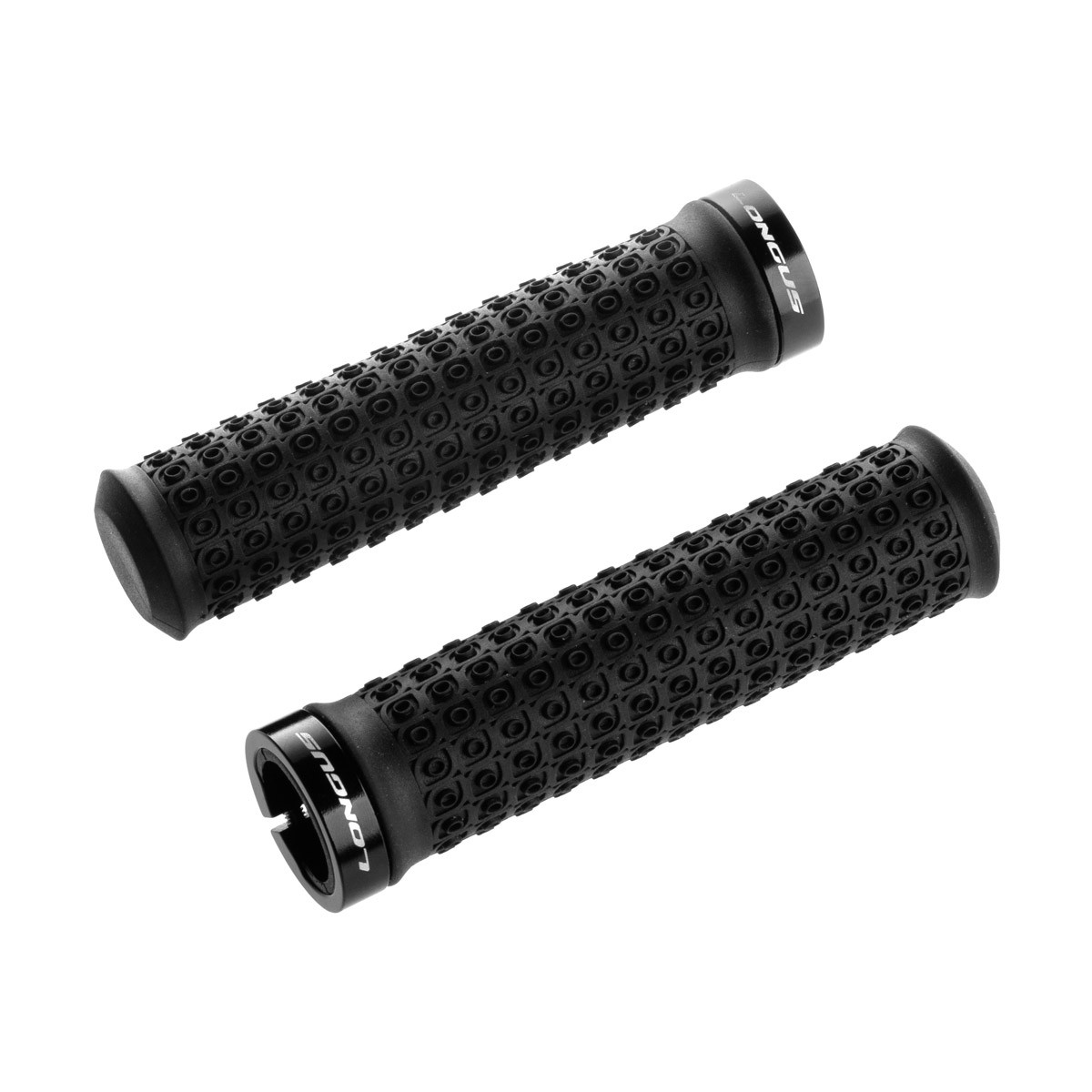 Ручки керма Longus DOTS замок, чорний, фото 1