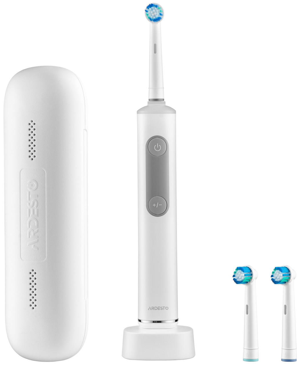 Електрична зубна щітка Ardesto ETB-I114W — 10 тис. колив./хв, 3 насадки, біла