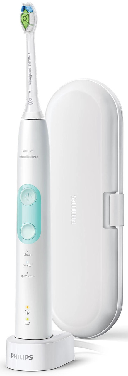 Електрична зубна щітка Philips ProtectiveClean 5100 HX6857/28 — 62 тис. колив./хв, футляр, біла