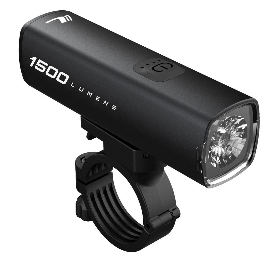 Світло переднє Longus CUBRIN 1500, 6 ф-цій, USB, чорний, фото 1