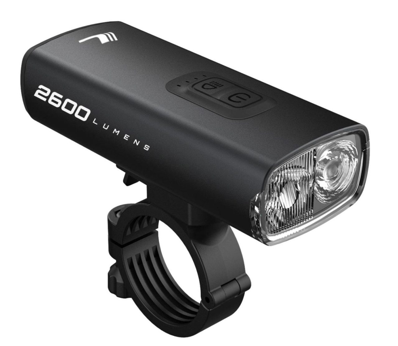 Світло переднє Longus CUBRIN 2600, 12 ф-цій, USB, чорний, фото 1