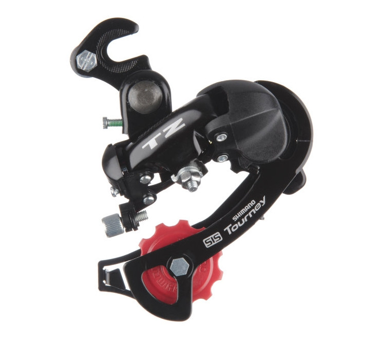 Перемикач задній Shimano RD-TZ500-B TOURNEY 6-швидк, гак, фото 1