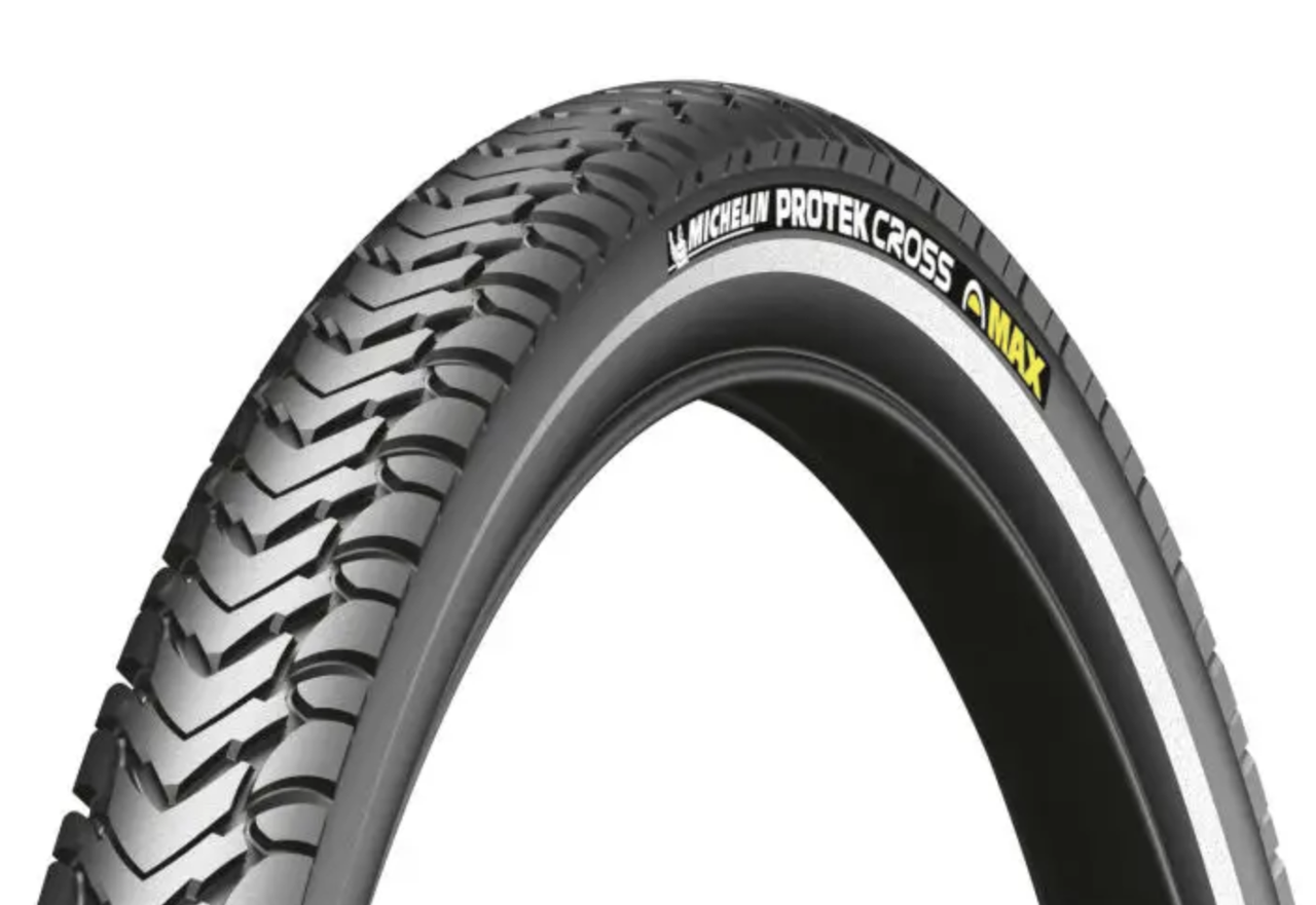 Покришка Michelin PROTEK CROSS MAX 700x35C 22TP, світловідбиваюча смуга 950г, фото 1