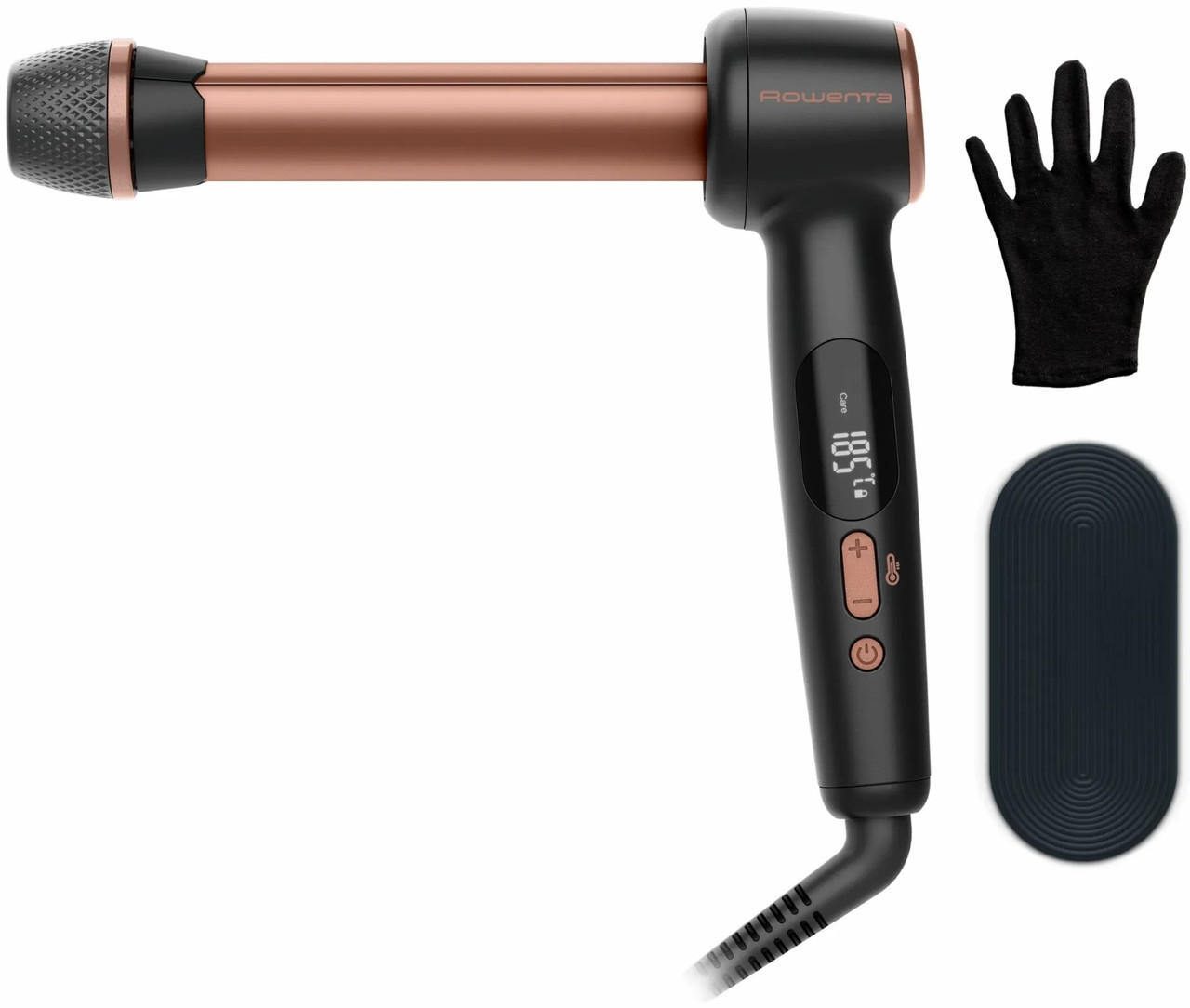 Стайлер Rowenta Twist Curl — автоматичний, кераміка, 150–210°C, чорно-золотий