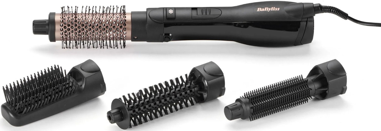 Фен-щітка Babyliss Smooth Finish — 1200 Вт, кераміка, іонізація, холодний обдув, чорний