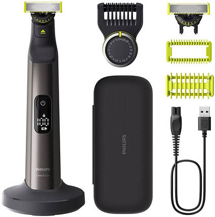 Бритва електрична Philips OneBlade Pro 360 QP6652/61 — Li-Ion, сухе/вологе гоління, чорна, фото 1