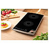 Настільна плитка Sencor SCP5414GY — індукційна, 2 конфорки, 1.3+1.8 кВт, сенсорно-механічна, чорна, фото 9