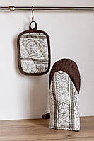 Набір рукавиця та прихватка Brown ТМ ПРОВАНС