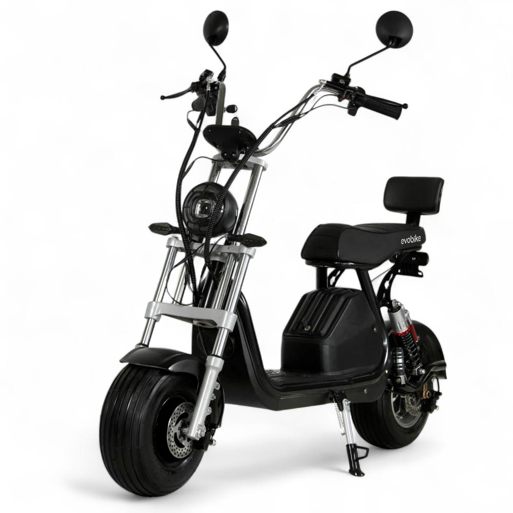 |NEW| Електроскутер  EVOBIKE Spark X2 PRO чорний | 24Ah 48V 2000W | з гідрогальмами та 15х6" безкамерні колеса (2025), фото 1