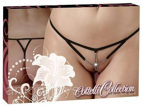 Стрінги String Starfish, чорні, M/L, фото 1