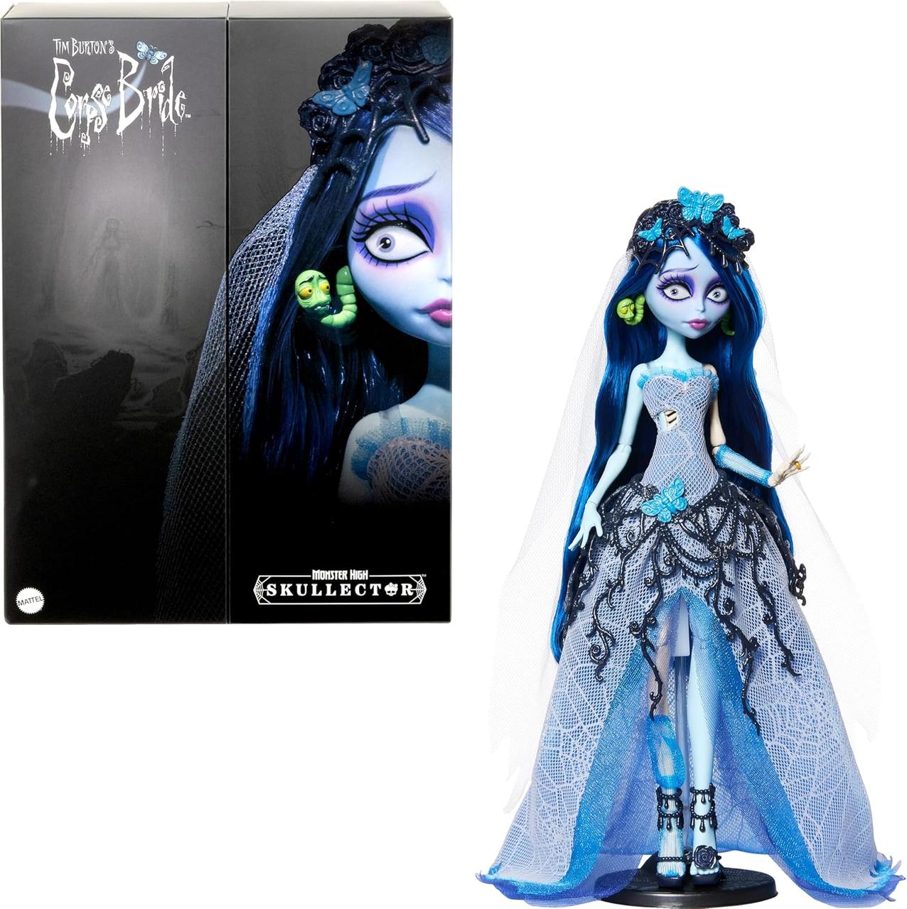 Лялька Монстер Хай Емілі Monster High Skullector Труп нареченої Емілі JDR67 Monster High Tim Burton’s Corpse Bride Doll