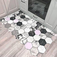 Килим на підлогу безворсовий 50*160 Килимок на кухню Легко миється на гумовій основі К8 Доставка по Україні