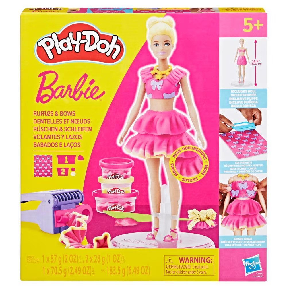 Пластилін Play-Doh Barbie набір Плей До з лялькою Барбі, фото 1