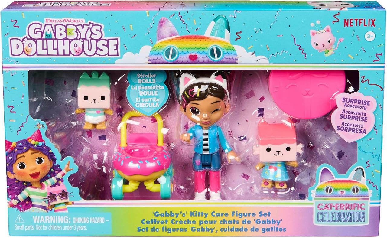 Ігровий набір Gabby's Dollhouse Gabby's Kitty Care Figure Set Габбі Догляд за кошеням, фото 1