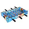 Настільна гра 2в1 аерохокей та футбол 2400 дерев'яна компактна 60x51 см з механічним рахунком, фото 4