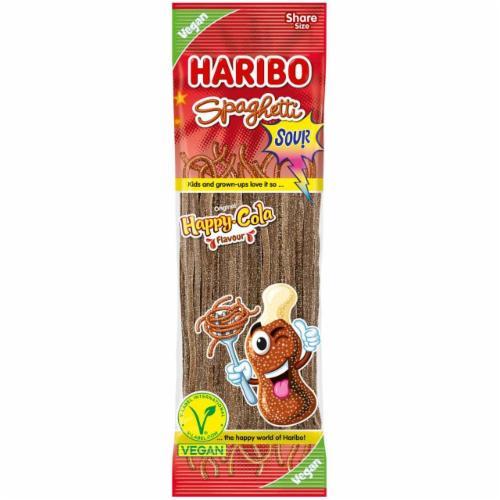 Цукерки желейні Haribo Spaghetti Happy Cola Sour 200g, фото 1